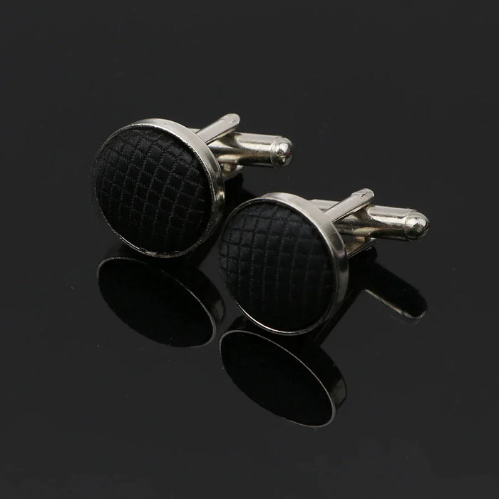 Plaid Cufflinks For Men