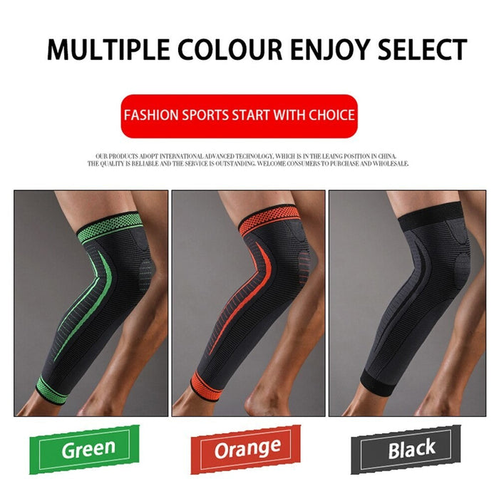 Long Knee Leg Compression Sleeves for Cycling Running Basketball Joint Pain Relief