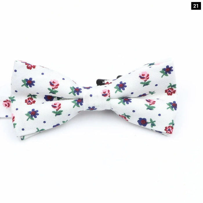 Colourful Floral Bow Ties Fashionable And Fun For Kids