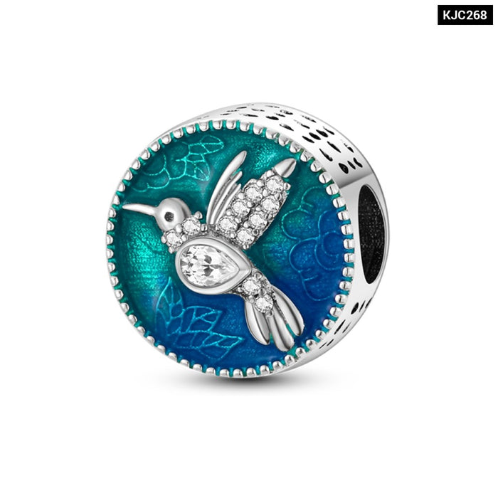 Spring Series Charms Beads 925 Silver Flower Birds Butterfly Pendent Fit Original Pandora Bracelet Jewelry