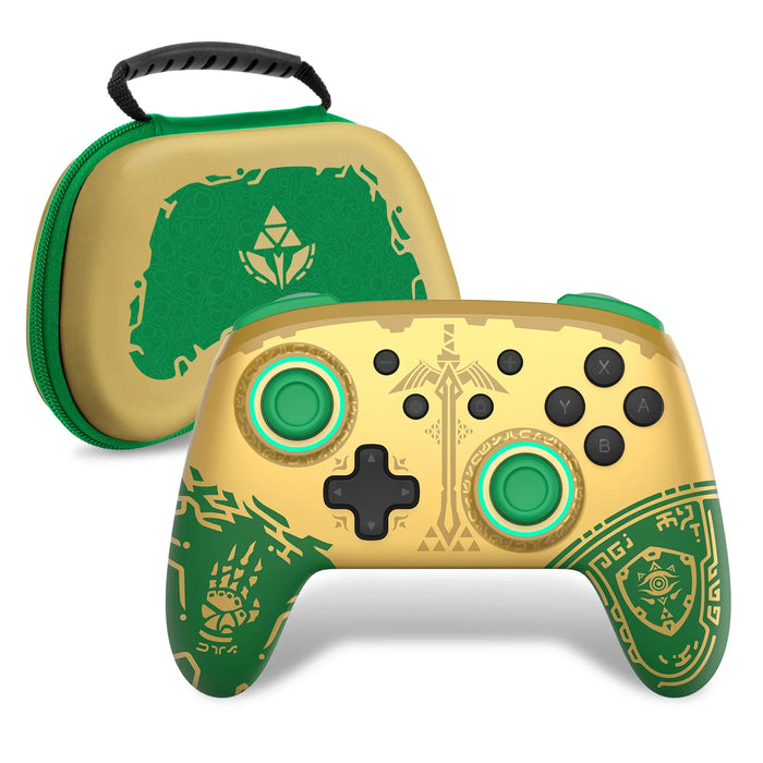 Golden Joypad Wireless Controller Wake Up Auto Fire Function Compatible Nintendo Switch/Lite/Oled