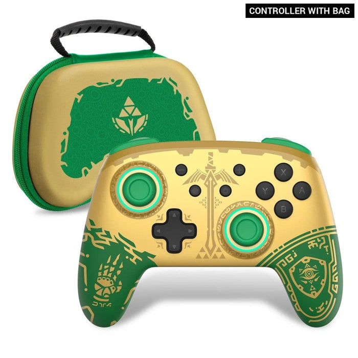 Golden Joypad Wireless Controller Wake Up Auto Fire Function Compatible Nintendo Switch/Lite/Oled