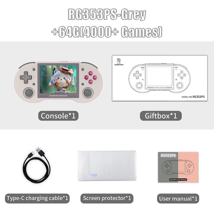 3.5 Handheld Game Console Linux System Ips Screen Hdmi 3500 Mah