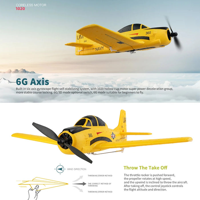 6 Axis Gyro Fighter Rc Airplane Kids