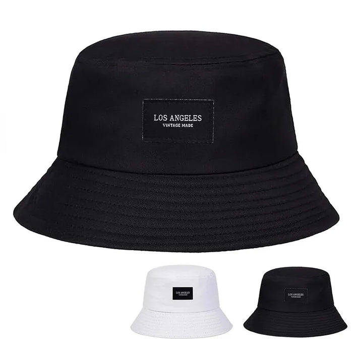 Sunscreen Bucket Hat La Letter Sticker