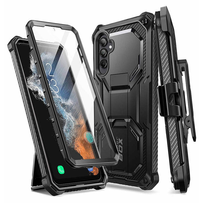 For Samsung Galaxy A54 5G Case Armorbox Full Body Heavy Duty Shock Reduction Kickstand Case WITH Screen Protector