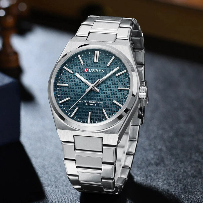 Casual Minimalista Quartz Men'S Watches Fashion Business Stainless Steel Band Wristwatches Male Clock