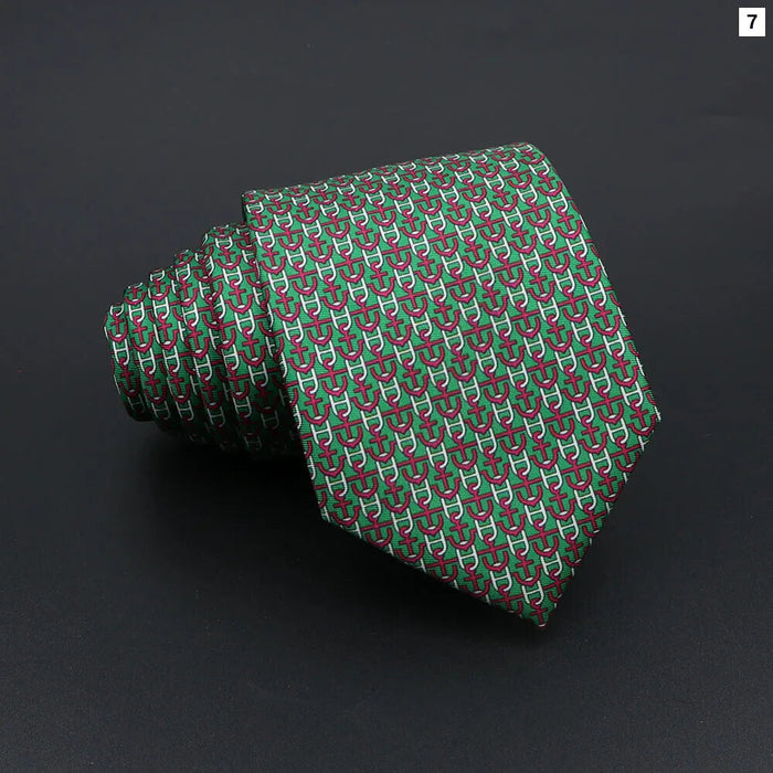 Super Soft Paisley Necktie 7Cm Slim Business Tie For Men