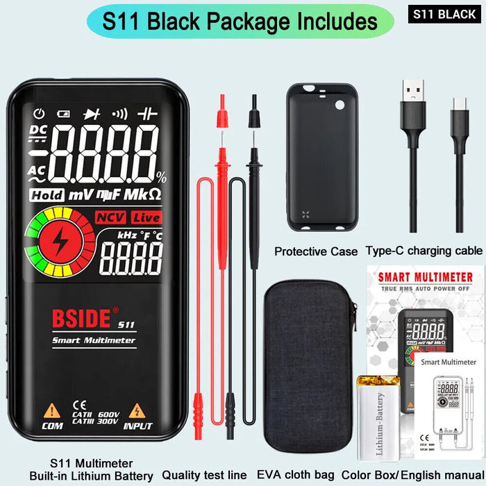 Smart Digital Multimeter With Usb Charge