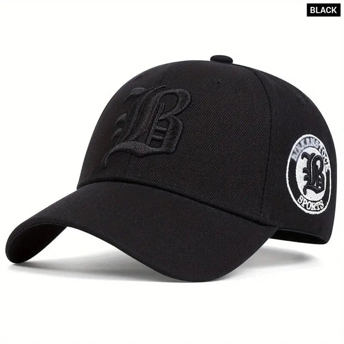 Adjustable Gothic Flb Embroidered Baseball Cap / Hat For Outdoor Wear