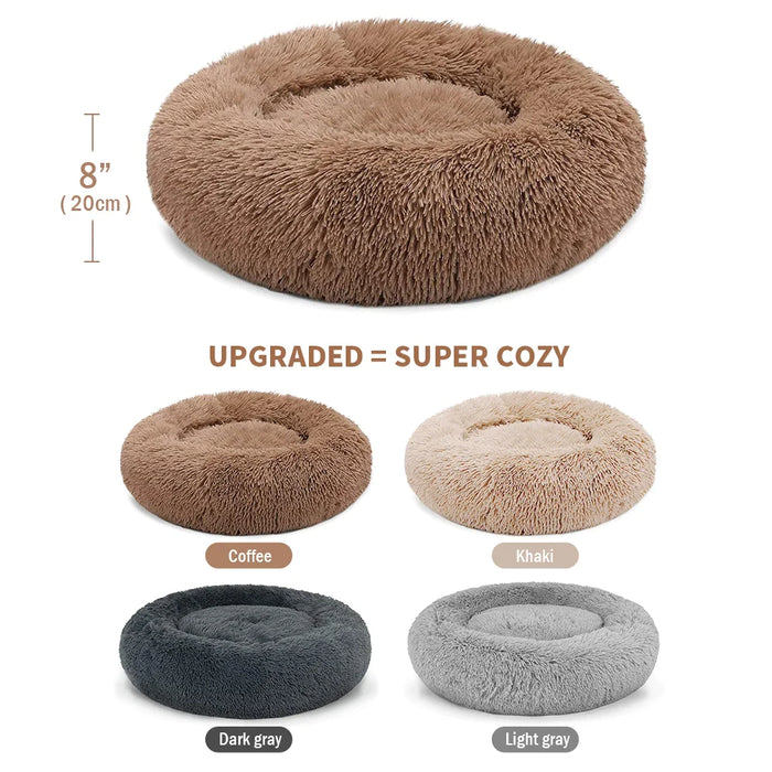 Super Soft Kennel Round Fluffy Warm Sleeping Cushion Mat For Cat Dog