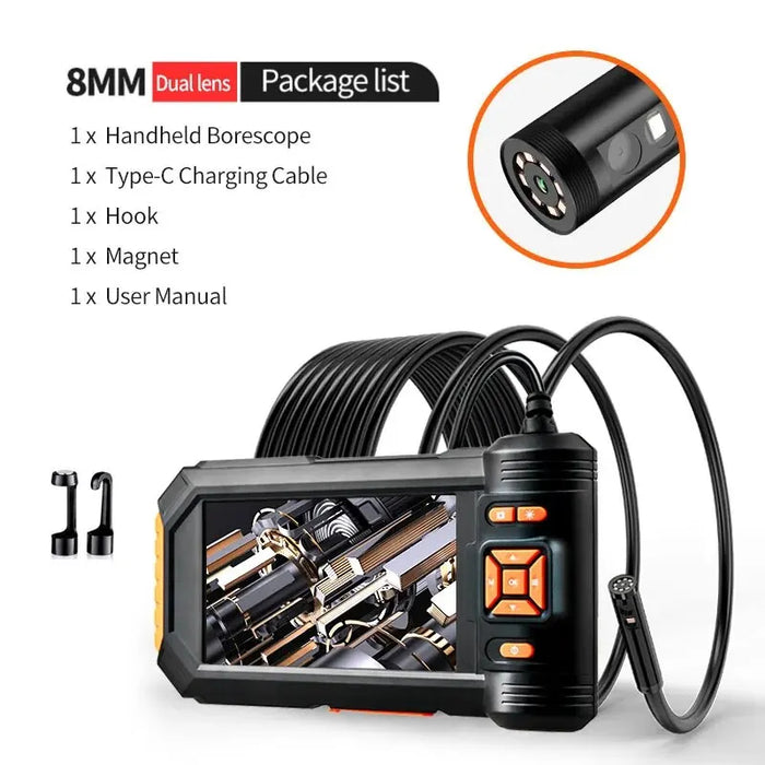 1080p 5 Lcd Borescope Inspection Camera With 8mm Ip67