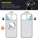 Ultra Clear Magnetic Circle Magsafing Case For Iphone 14 13