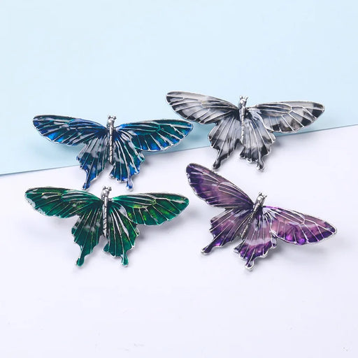 Enamel Butterfly Brooch Pin Korean Fashion Accessory