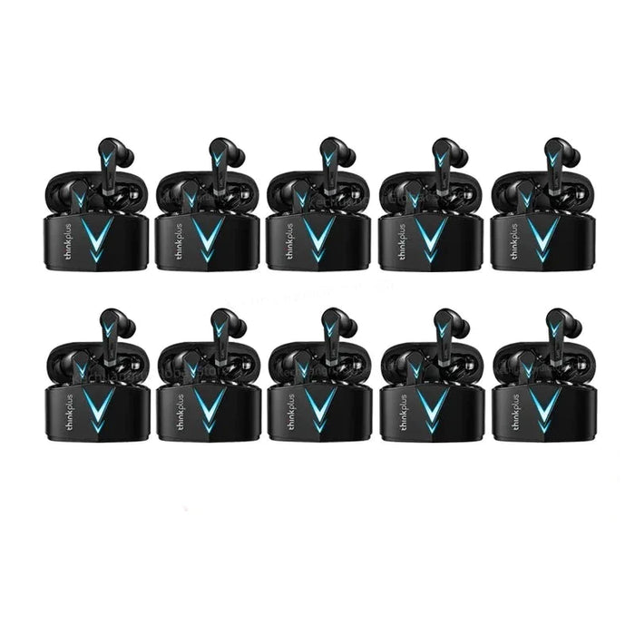 10Pcs Wireless Bluetooth Gaming Stereo Surround Noise Cancelling Lp6 Earphones With Earbuds & Long Standby