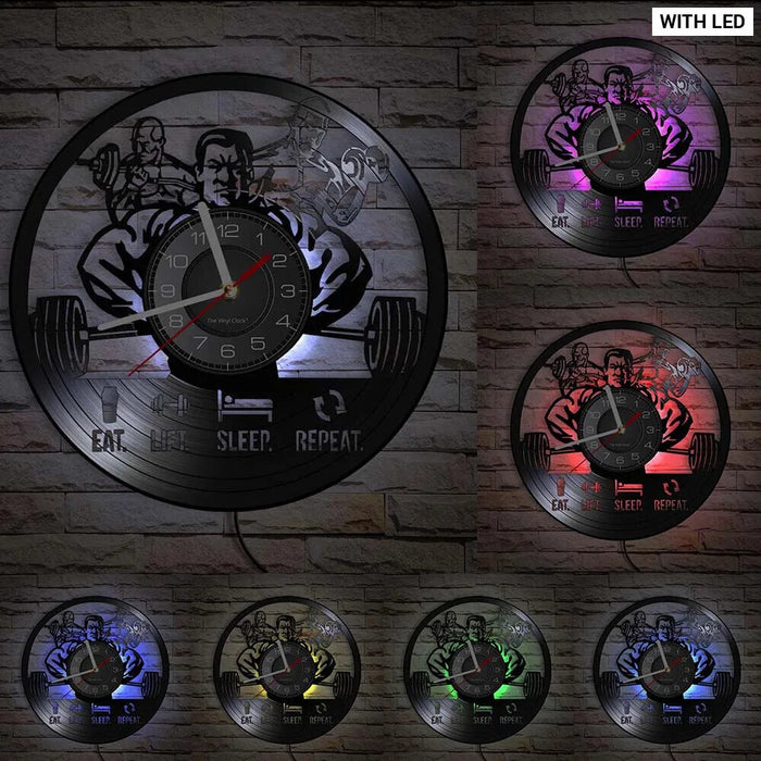 Muscle Men Workout Wall Clock