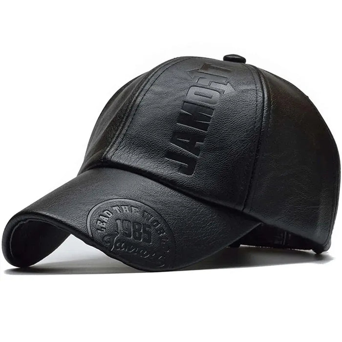 Adjustable Leather Baseball Cap / Hat For Outdoor Wear