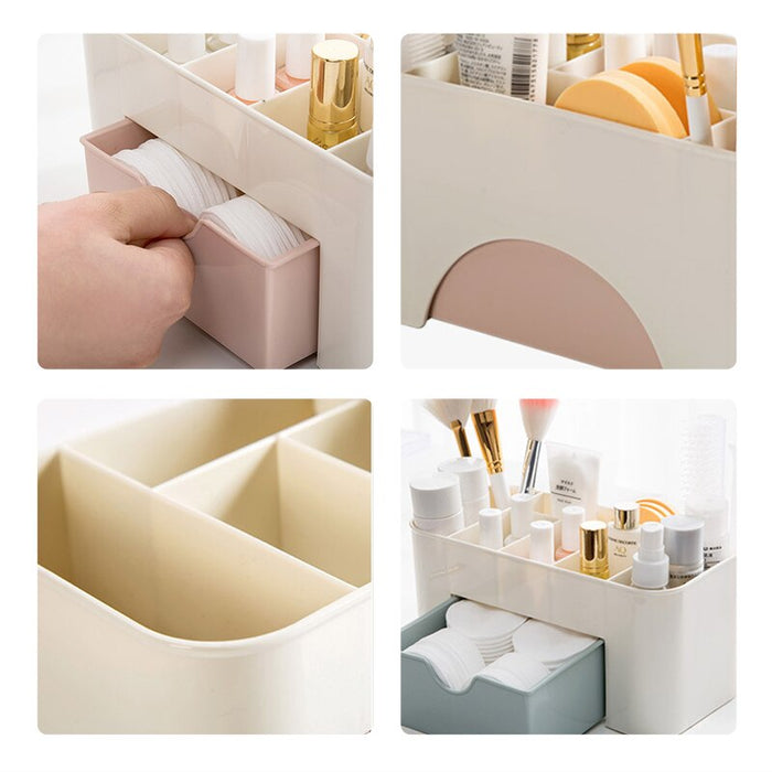 Nail Storage Box Plastic Drawer Style Easy to Clean Desktop Organization Large Capacity Cotton Swab Polishing Sand Strip Toolbox