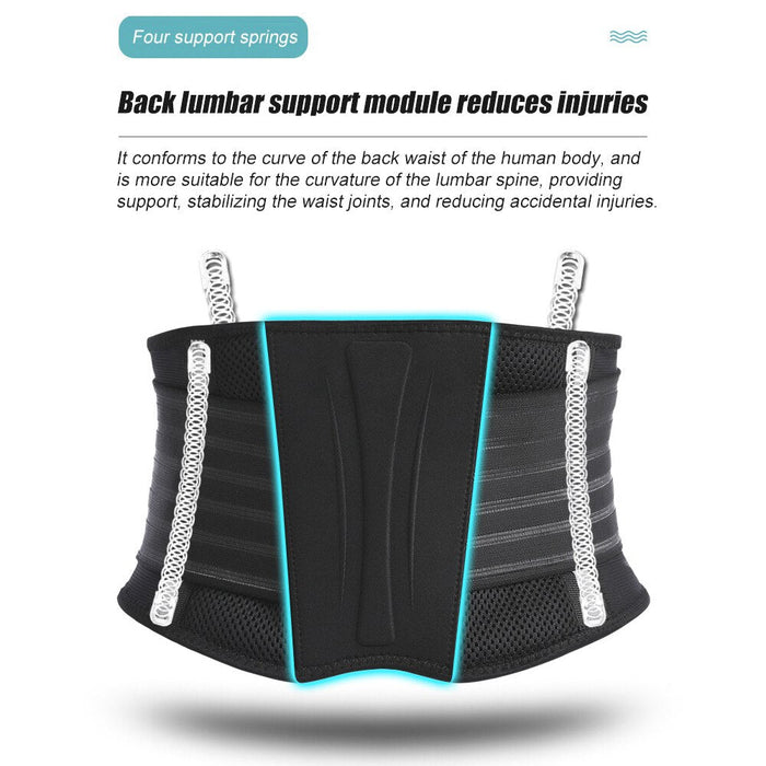 Breathable Adjustable Waist Brace Belt for Lower Back Pain Herniated Disc