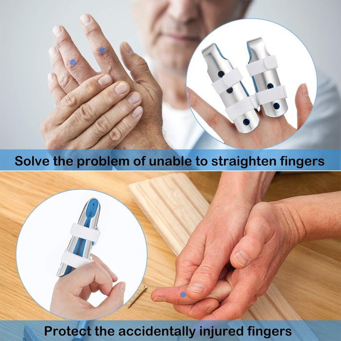 1PC Metal Finger Straightening Splint Brace for Broken Finger