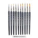 10 Mini Paint Brushes For Acrylic Oil Watercolour Art Thin