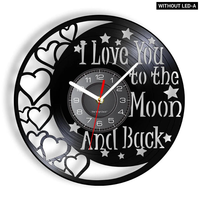 Inspiring I Love You To Infinity Vinyl Clock