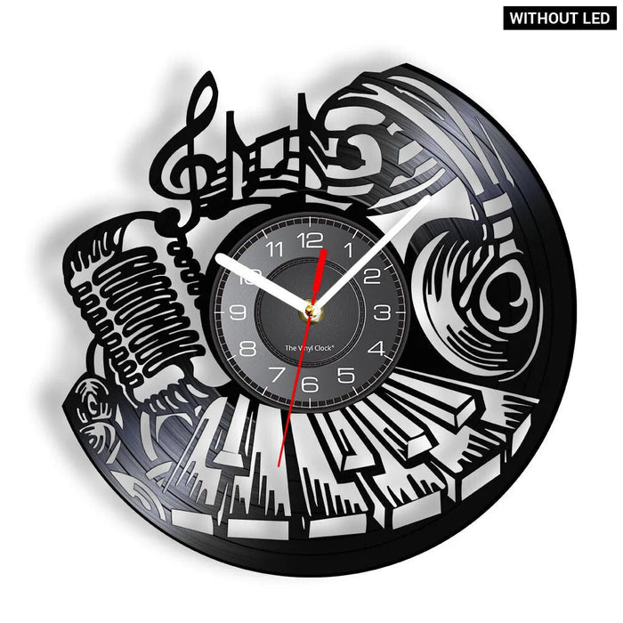 Rock And Roll Vinyl Record Wall Clock