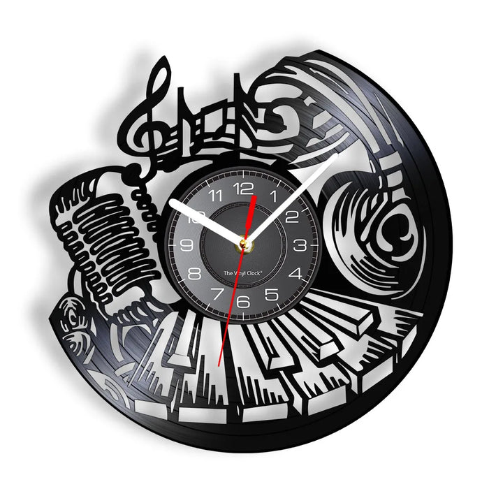 Rock And Roll Vinyl Record Wall Clock