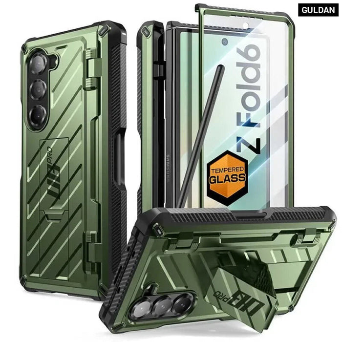 For Samsung Galaxy Z Fold 6 Full Shockproof Heavy Duty Rugged Phone Case With Built-In Screen Protector