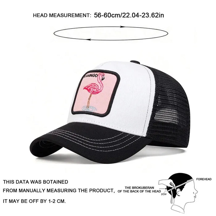 Adjustable Flamingo Baseball Cap / Hat For Outdoor Sun Protection