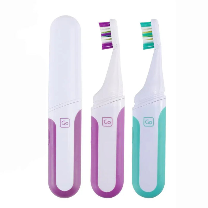 Portable Electric Toothbrush Travel Friendly 2 Spare Heads Waterproof Design