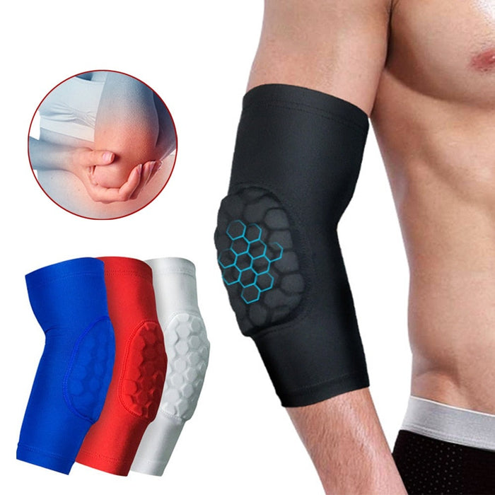 1 Piece Crashproof Honeycomb Elbow Compression Sleeve For Cycling Running Basketball