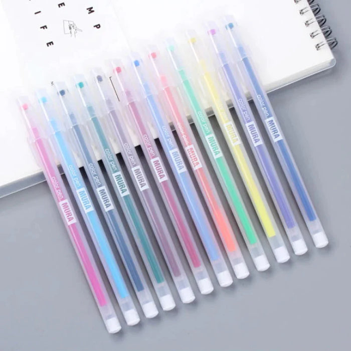 24/12 Pieces Colour Gel Pen Refill Set 0.5mm Kawaii Candy