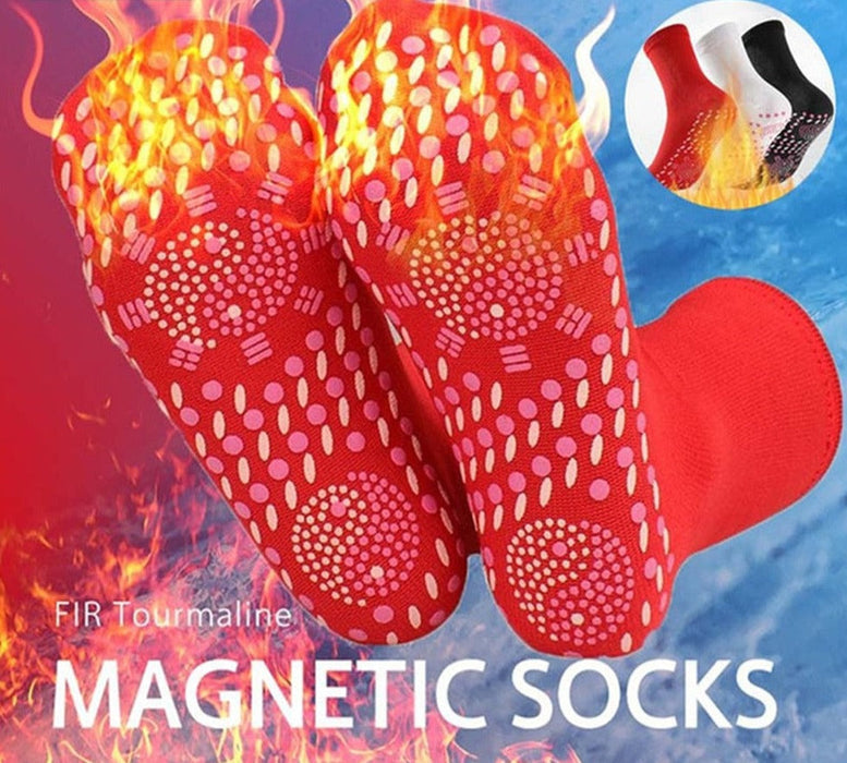 Winter Warm Tourmaline Magnetic Heated Socks Therapy For Yoga