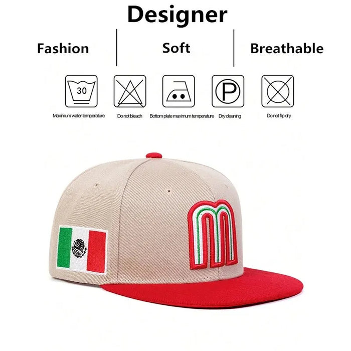 Adjustable Letter M Embroidery Baseball Cap / Hat