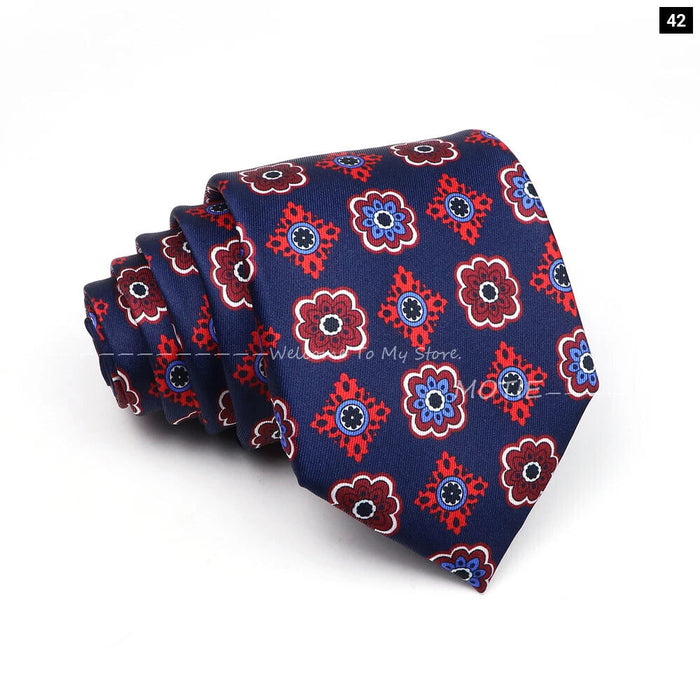 Blue Paisley Necktie For Weddings And Daily Wear