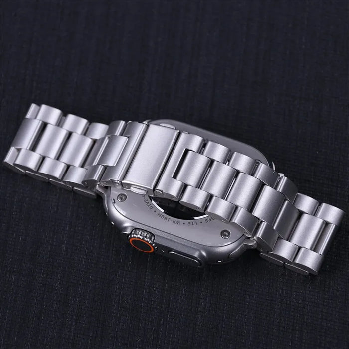 Stainless Steel Strap For Apple Watch Band 40Mm 44Mm 45Mm 49Mm Metal Bracelet For Iwatch Series 9 8 7 6 5