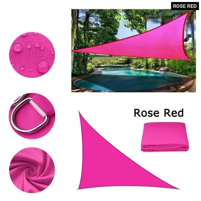 Waterproof Sun Shelter Triangle Sunshade Protection Outdoor Cover Garden Patio Pool Shade Sail Awning 420D