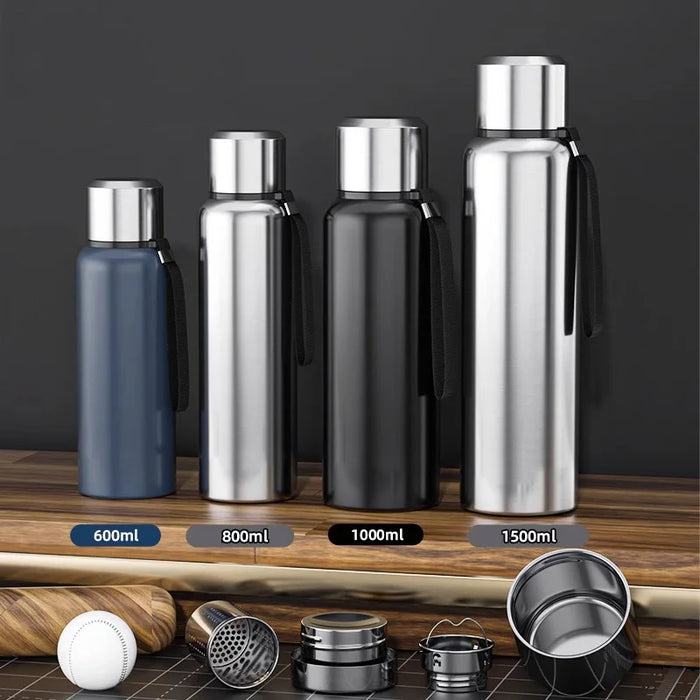 600/1500ml Stainless Steel Thermal Bottle For Coffee