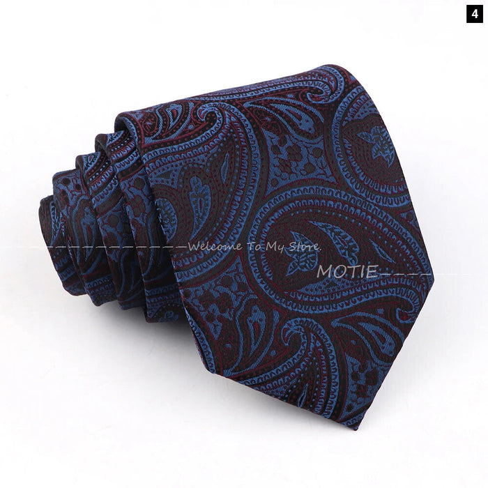 Green Paisley Necktie For Weddings And Daily Wear