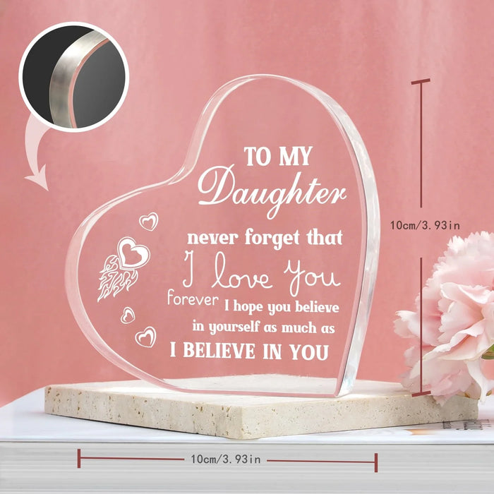 Unforgettable Acrylic Daughter Gift For Birthday Christmas And Wedding