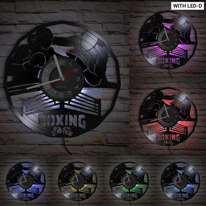 Boxing Vinyl Record Wall Clock