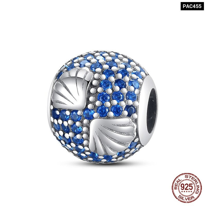 925 Sterling Silver Ocean Series Turtle Crab Mermaid Charms Beads Fit Original Pandora Bracelets Bangles Jewelrys