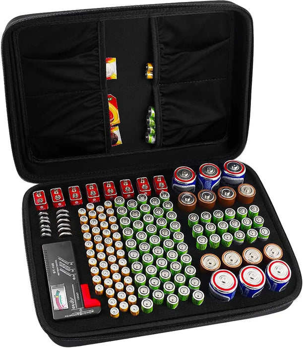 140 Battery Organizer Tester Carrying Case