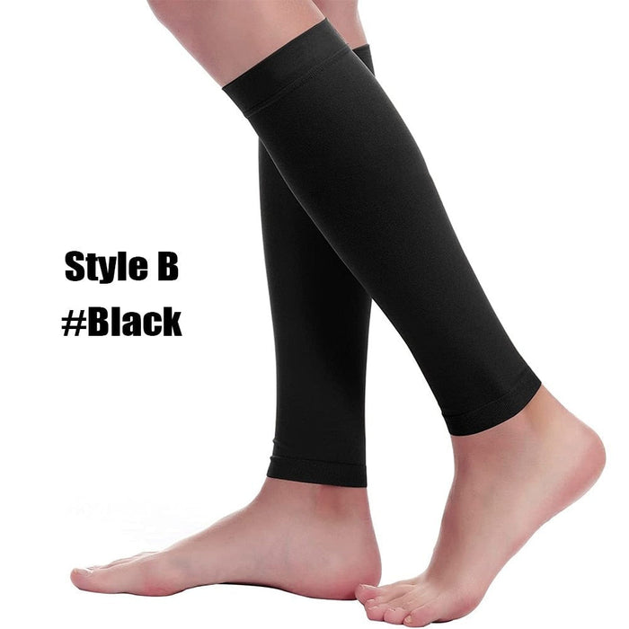 2 Pcs Calf Compression Knee High Open Toe Stockings For Pregnancy, Varicose Veins