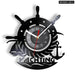 Captains Wheel Vinyl Record Wall Clock