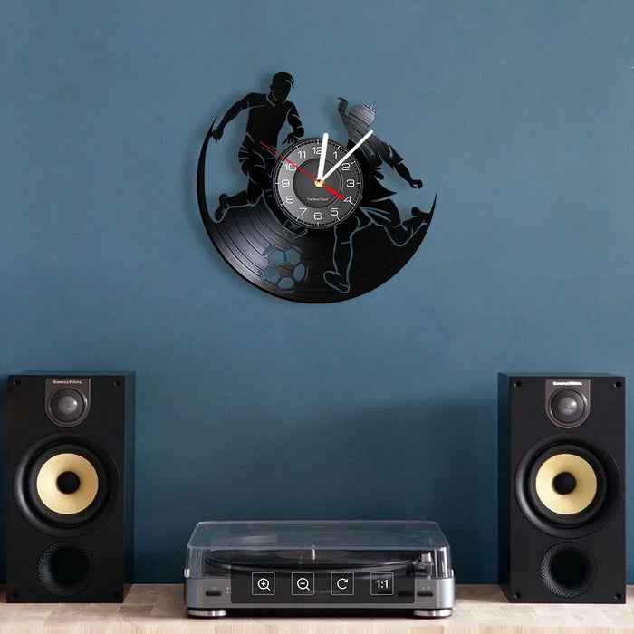 Football Vinyl Record Wall Clock