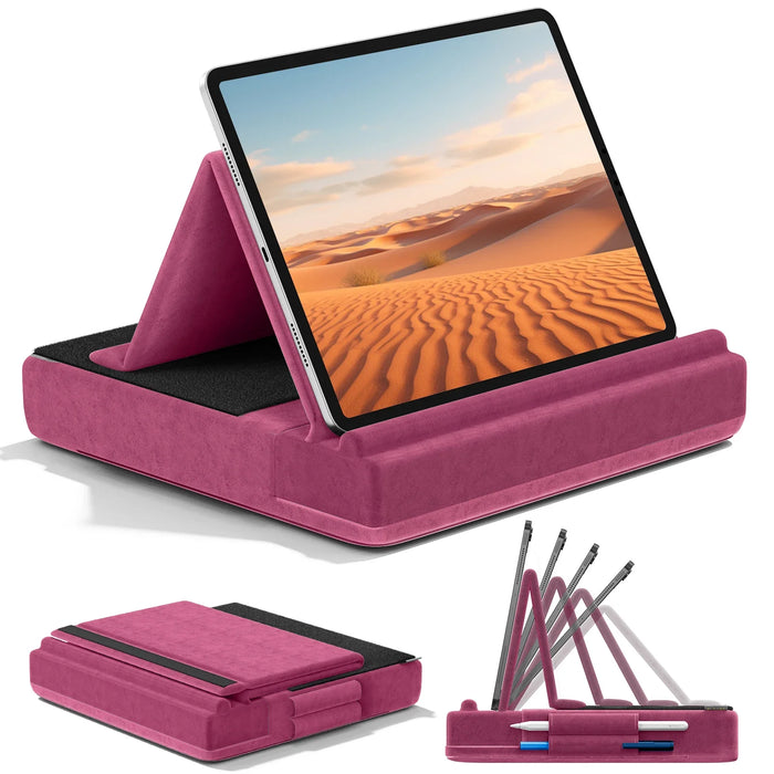 Multi Angle Tablet Pillow Stand Stylus Mount