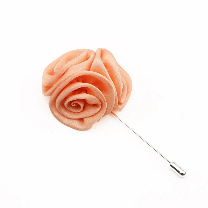 17 Colour Mens Handmade Floral Lapel Pin For Weddings