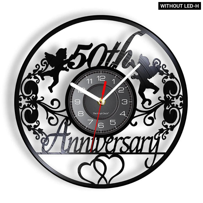 Custom Vinyl Record Wedding Clock